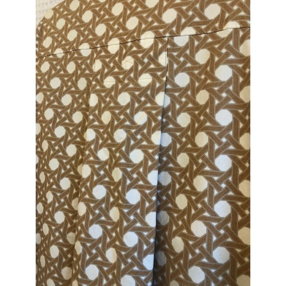 Talbots Womens Mode Geometric Spring / Summer Coat Size Large Tan & Cream‎ - Picture 6 of 7